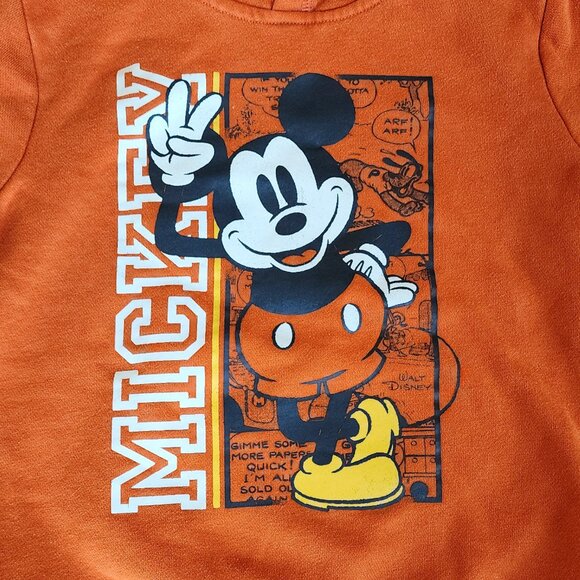 Disney Jumping Beans Toddler Mickey Mouse Orange Hoodie Size 4T - Picture 7 of 13